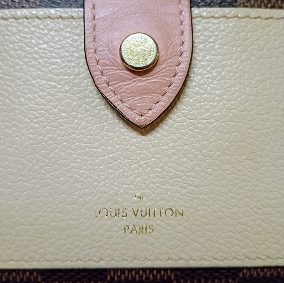 Louis Vuitton Juliette Compact Wallet Damier Ebene / Rose Ballerine. - Picture 3 of 11